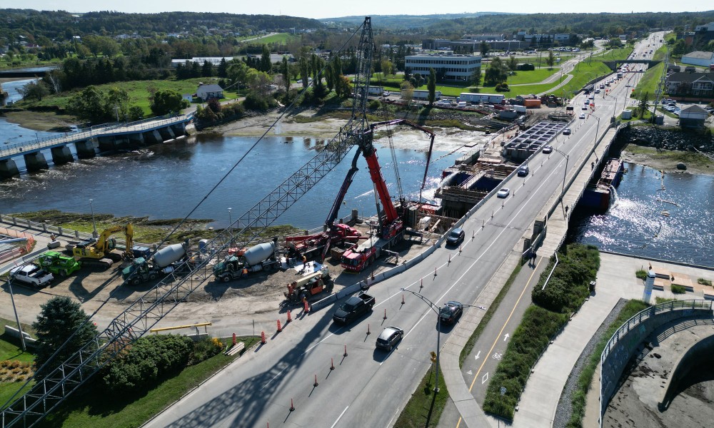 Pont de la route 132 à Rimouski: Encore un peu de patience