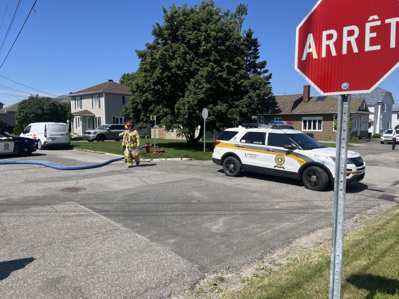 Feu contrôlé dans un peu plus de deux heures à Rimouski-Est 