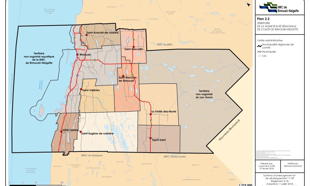 Toutes les municipalités de la MRC de Rimouski-Neigette vont avoir leur plan de développement